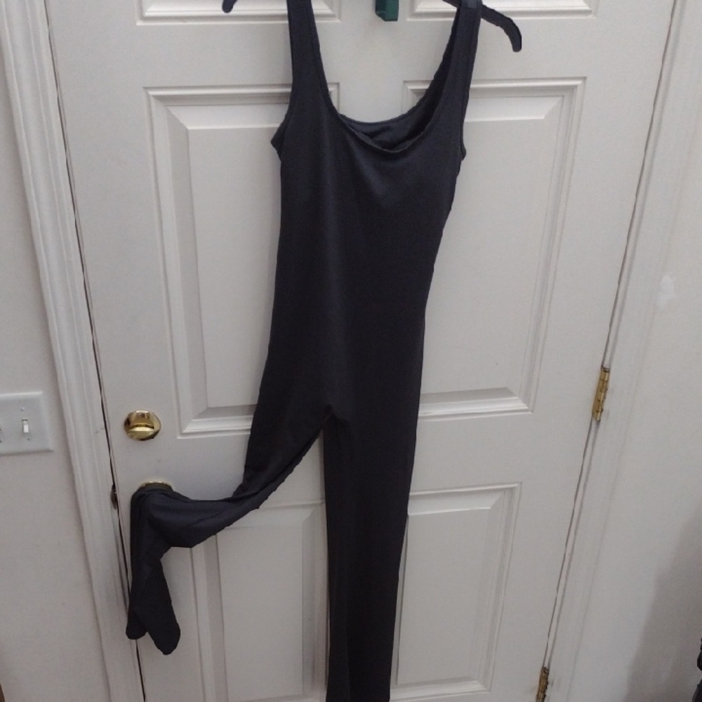 Dark Gray Sleeveless Jumpsuit